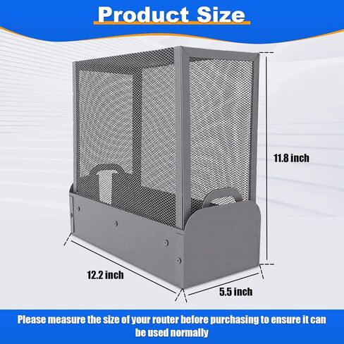 Large WiFi Router Cover Faraday Cage EMF Protection Shield | EMF Shielding Router Cover for WiFi Routers, Helps Reduce Wireless Signal Exposure, Fits Large Routers, Gray Fabric Design in Kuwait