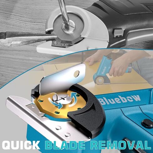 Cordless Electric Scissors, Rechargeable Cardboard Cutter with LED Light, 4-Speed Settings, Safety Lock, 2 Blades, USB-C Battery Powered Box Cutter for Carpet, Leather, Fabric, Packages in Kuwait