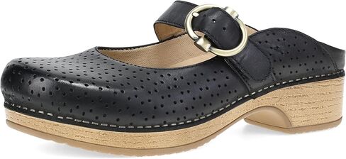 Dansko Blaire Open-Back, Slip-On, Mary Jane Mule Clog — with Adjustable Buckle, Memory Foam Footbed and Perforated Leather Upper in Kuwait
