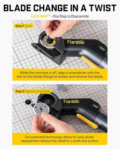 Fanttik C10 Pro BowGuide Electric Cardboard Cutter & 3PCS Replacement Rotary Blades for Fanttik C10 Pro Electric Scissors in Kuwait