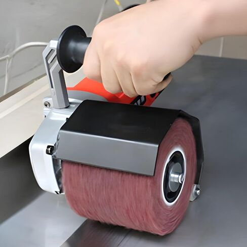 Generic Stainless Steel, Multi-Layer Structure 2 Inch Drum Sander, Brown Sandpaper, Abrasive Nylon Brush Wheels, 2Pcs Power Tool Accessories For Quality Polishing And Grinding in Kuwait