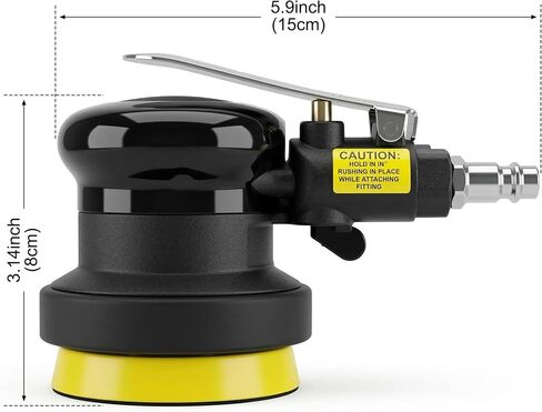 3 inch & 4 inch Air Sander Kit, Pneumatic Random Orbital Sander DA Sander with Sanding Pads, High Speed Palm Sander for Auto Body, Car Polishing, Woodworking, DIY Projects in Kuwait