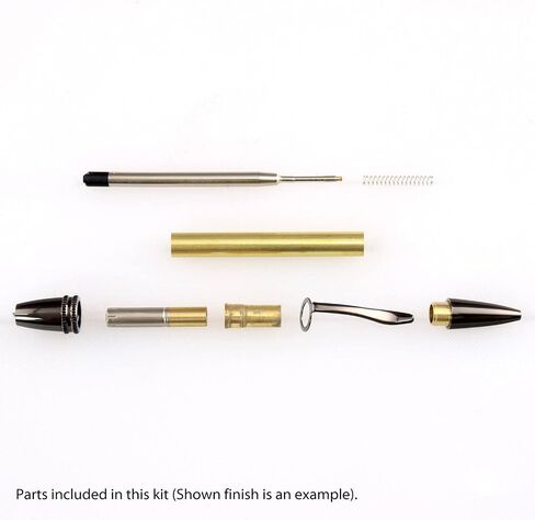 Legacy Woodturning, Polaris Twist Pen Kit - Gun Metal, 8 Pack, Woodworking Project Kit in Kuwait