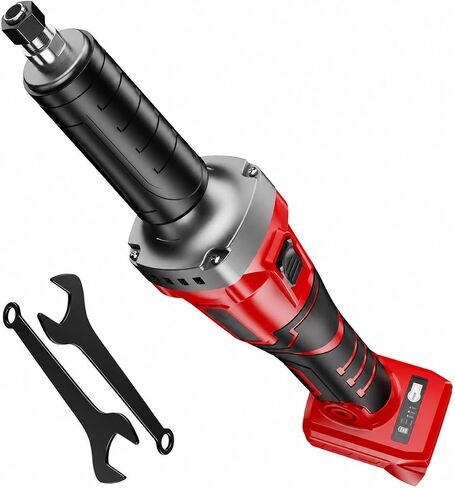 Cordless Die Grinder Compatible with Milwaukee 18V Battery, Brushless 1/4" Straight Grinder for Heavy Metal Fabrication & Welding Prep, 26000RPM Variable Speed, Tool Only, No Battery in Kuwait