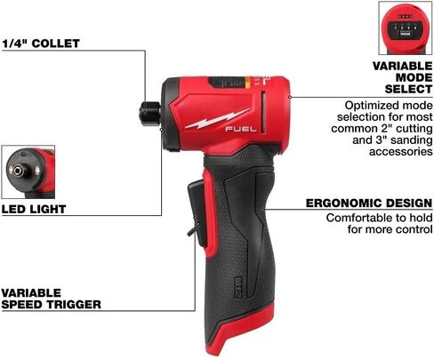 3485-20 for Milwaukee M12 1/4" Cordless Right Angle Die Grinder - Bare Tool in Kuwait
