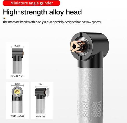 IZIO Right Angle Mini Grinder Tool Kit, 6 Variable Speed Rotary Tool with 90 Degree Head, Angle Die Grinder with Sanding Discs, Collets for Polishing, Grinding, Deburring, Metal, Woodworking in Kuwait