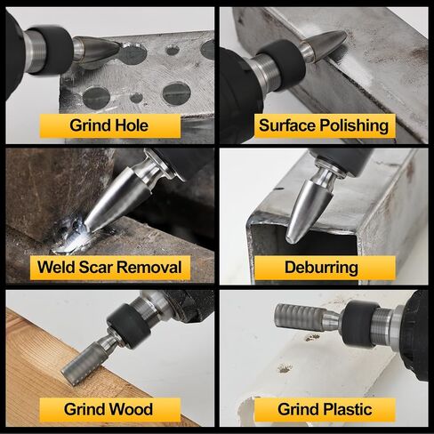 Cordless Die Grinder Compatible with Dewalt 20V Battery, Brushless Electric Die Grinder Up to 25000RPM, 1/4" Precision Collet, 4-Variable Speed Power Grinder for Metal Wood Plastic Grind, No Battery in Kuwait