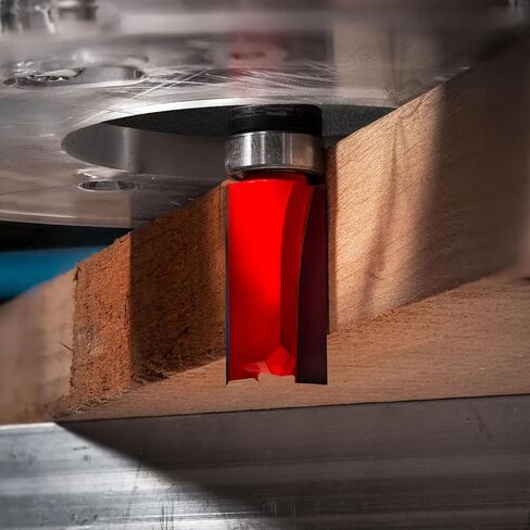 50-102 Router Bits for Freud, 1/2" Dia. Top Bearing Flush Trim Bit with 2 Cutters, 24000 RPM, 3 Flutes, Ideal for Template Routing, Sign Lettering, Pattern Work, Veneered Plywood in Kuwait