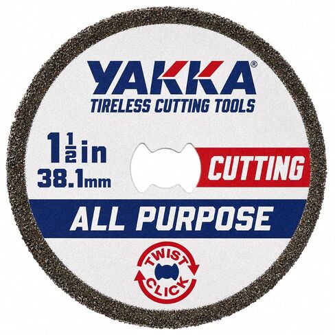 Yakka Twist Click 1-1/2" (38.1mm) Rotary Tool High Performance All Purpose Diamond Cutting Wheel Compatible with Dremel EZ-Lock in Kuwait
