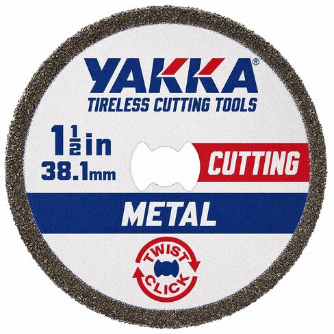 Yakka Twist Click 1-1/2" (38.1mm) Rotary Tool High Performance CBN Metal Cutting Wheel Compatible with Dremel EZ-Lock System in Kuwait