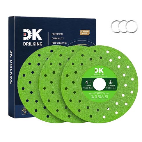 4-1/2 inch Tile Cutter Diamond Saw Blade for Angle Grinder -3 Pack | Ultra-Thin Chip-Free Saw Disc for Porcelain Rock Jade Glass Crystal Ceramic Marble Cutting Tools Grinding disc (115mm) in Kuwait