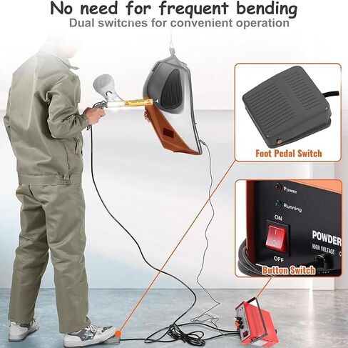 Portable Electrostatic Powder Coating Gun, Efficient Spray Equipment for Professional Surface Coating Projects in Kuwait