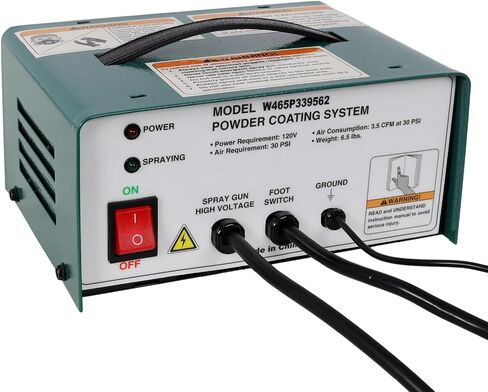 Powder Coating Kit for Metal Surface Finishing Green, 120 V/60Hz Kit Foot Switch 8.2 x 6.2 x 4 in for Workshop or Garage in Kuwait