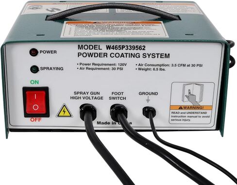 Powder Coating Kit for Metal Surface Finishing Green, 120 V/60Hz Kit Foot Switch 8.2 x 6.2 x 4 in for Workshop or Garage in Kuwait