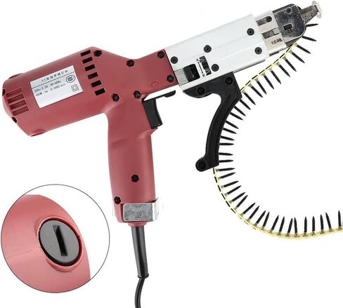 220v Automatic Chain Nail Gun, Automatic Chain Nail Machine Drill Accessories, Screw Fastening Equipment, Automatic Screw Gun for Woodworking and partition wall Construction in Kuwait