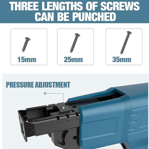 Electric Cordless Drywall Screw Gun with Auto-Feed & Toolbox for DIY & Professionals, Fast & Efficient Screw Driving Solution in Kuwait