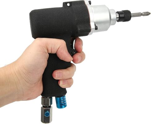 Air Screwdriver Powerful Gun Type MultiFunction Pneumatic Tool 80Nm Torsion 9500rpm Speed for Furniture Assembly Mechanical Electrical Work (US Style) in Kuwait