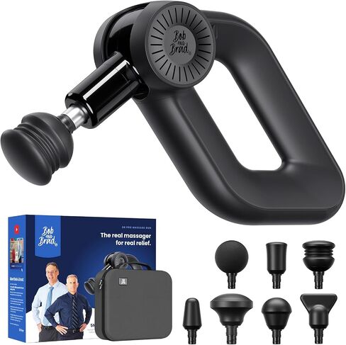 BOB AND BRAD D6 Pro Massage Gun Deep Tissue Percussion with 16mm Amplitude 85lbs Stall Force, FSA Eligible & HSA Approved Professional Muscle Massager for Athletes, Quiet Electric Back Massager in Kuwait