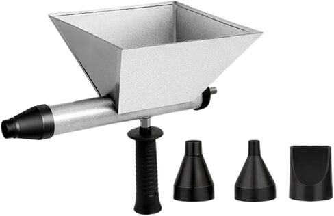Electric Mortar Machine with Interchangeable Nozzles, Portable, for Masonry and, Metal Black in Kuwait