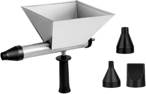 Electric Mortar Machine with Interchangeable Nozzles, Portable, for Masonry and, Metal Black in Kuwait
