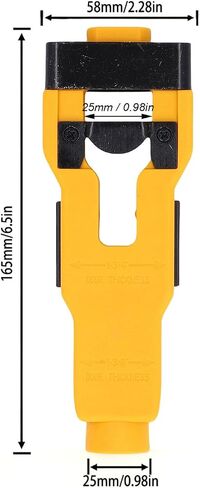 Oumefar Door Latch Mortise Tool, Stainless Steel ABS Construction with Contour for Precise Cutting Template, for 1 3/4 or 1 3/8 Inch Doors in Kuwait
