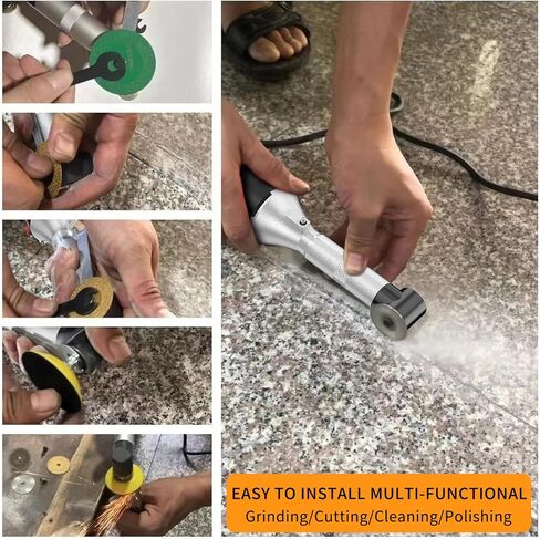 IZIO Multi-Purpose Electric Die Grinder Kit - 6 Variable Speed Polisher & Sander, Compact 1" Rotary Angle Grinder for Metal/Wood Crafting, DIY & Professional Grinding Tool (Black) in Kuwait