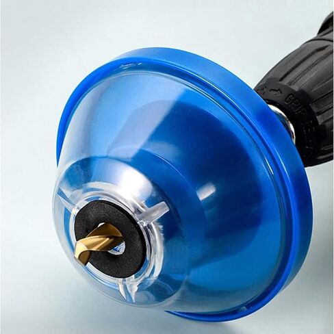 1Pcs Drill Dust Collector,Drywall Dust Collector, Drill Dust Collector for Electric Hammer and Drill, Hole Saw Dust Bowl, Shockproof Dust Catcher with Sealing Cover & Anti-Skid Sponge in Kuwait