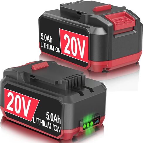 Advanced 2Pack Replacement for Bauer 20V Battery 5Ah, Compatible with Bauer 20 Volt Max Battery 1701C-B 1702C-B 1907C-B 2108C-B 2109C-B in Kuwait