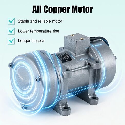 750W Concrete Vibrator Motor, Electric Vibration Motor 2840 RPM Industrial Heavy Duty Concrete Vibrating Vibrator Motor for Shaker Table 110V 50Hz 350KGF in Kuwait
