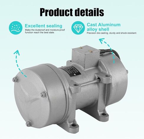 750W Concrete Vibrator Motor, Electric Vibration Motor 2840 RPM Industrial Heavy Duty Concrete Vibrating Vibrator Motor for Shaker Table 110V 50Hz 350KGF in Kuwait