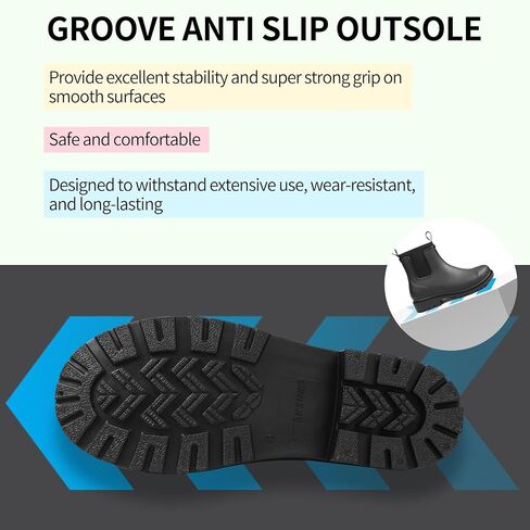 DKSUKO Women's Deck Boots Waterproof Ankle Rain Boots Non-Slip Rubber Fishing Boot Outdoor Work Shoes for Boating Gardening Farming（Black，11） in Kuwait