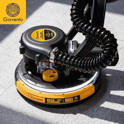 Dustless Drywall Sander with Auto Vacuum Dust Collector, 780W Foldable Electric Wall Sander, 26FT Power Cord, 7 Variable Speed 900-1800RPM, LED Light for Popcorn Ceiling, Interior Walls, Plaster in Kuwait