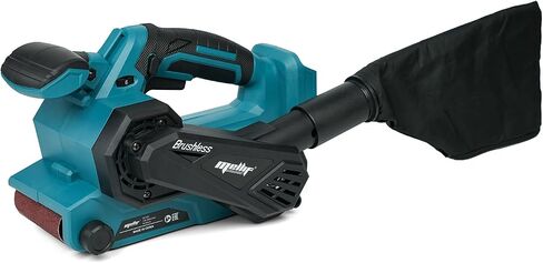 Brushless Cordless Belt Sander Compatible with Makita 18V Battery(Tool Only), w/ 10-Pack 3x18in Sanding Belts, Variable Speed, 1247 FPM, Lock-on Button, Dust Bag & Vacuum Adapter for Woodworking in Kuwait