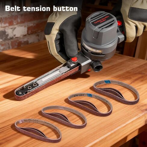 Brushless Cordless Detail Belt Sander Compatible with Milwaukee M18 (Battery Not Included), 2067 FT/Min High-Speed, 6-Speed Adjustable, 100° Pivoting Arm for Wood, Metal, Plastic in Kuwait