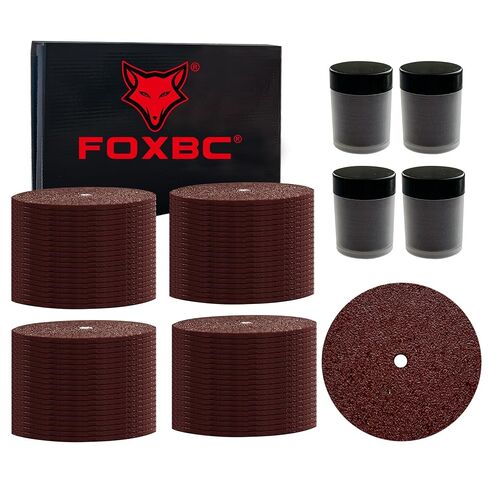 FOXBC 409 Cut Off Wheel, 15/16" (23.8 mm) Diameter, .025" (0.6mm) Thickness, Rotary Cut-Off Discs for Metal, Plastic - 160 Pack in Kuwait