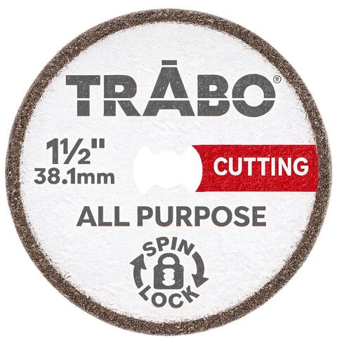 Trabo Spin Lock 1-1/2" (38.1mm) Rotary Tool High Performance All Purpose Diamond Cutting Wheel Compatible with Dremel EZ-Lock in Kuwait