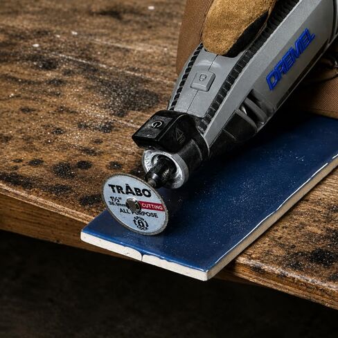 Trabo Spin Lock 1-1/2" (38.1mm) Rotary Tool High Performance All Purpose Diamond Cutting Wheel Compatible with Dremel EZ-Lock in Kuwait