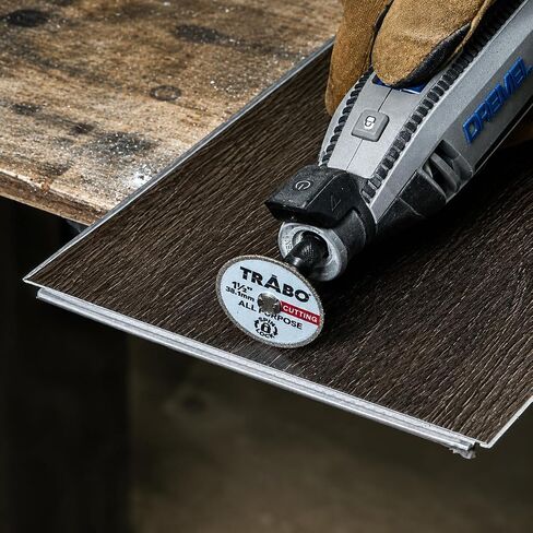 Trabo Spin Lock 1-1/2" (38.1mm) Rotary Tool High Performance All Purpose Diamond Cutting Wheel Compatible with Dremel EZ-Lock in Kuwait