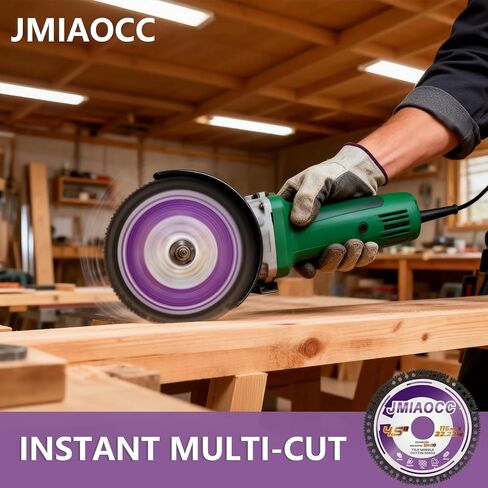 4-1/2 Inch Indestructible Diamond Cutting Disc, Premium Multi-Material Saw Blade for Angle Grinder with 7/8" Arbor, Cut Off Wheel for Metal, Tile, Ceramic, Porcelain, Stone, PVC, Plastic (3pcs) in Kuwait