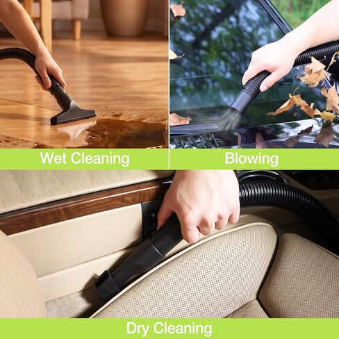 WORKPRO 1.5 Gallon Wet Dry Vacuum Cleaner, 2.5 Peak HP Portable Shop Vacuum with Powerful Suction, Lightweight Wet/Dry Vac for Car, Garage & Home Cleaning, Wall-Mount Storage in Kuwait