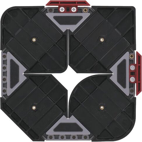 Milescraft 1232 Corner Cut - Woodworking Corner Radius and Chamfer Router Jig – Use with Handheld Router or Router Table – 8 Profiles with Built-In Storage. Double Bearing ½" Router Bit Included. in Kuwait