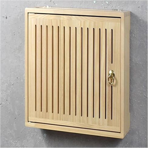 WiFi Router Storage Box, Wall Mounted Wooden WiFi Router Cabinet Multicolor Multiple Sizes(Brown,L42*49.5cm/16.5 * 19.4in) in Kuwait