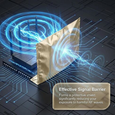 WiFi Router Cover Smart High Protection Router Cover Faraday Blocks 5G Protective Cover 15.7"x13.8" Faraday Cage Versatile Shielding WiFi Guard in Kuwait