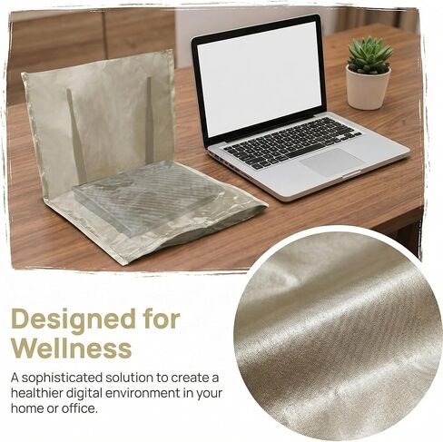 WiFi Router Cover Smart High Protection Router Cover Faraday Blocks 5G Protective Cover 15.7"x13.8" Faraday Cage Versatile Shielding WiFi Guard in Kuwait