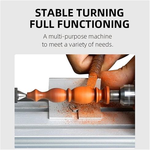 Mini Wood Lathe Machine DIY Woodworking Miniature Buddha Pearl Lathe Grinding Polishing Beads Wood Drill Rotary Tool 12-24VDC in Kuwait