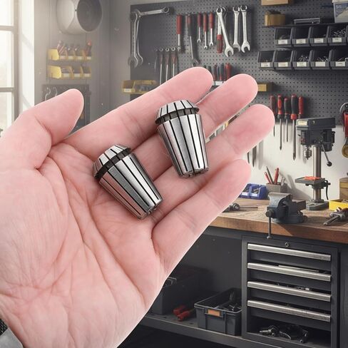 2 PCS ER20 Collet Set, ER20 Spring Collet 1/4" Chuck Milling Spring Collets for CNC Engraving Machine Lathe Milling Tool Workholding Engraving Collets in Kuwait