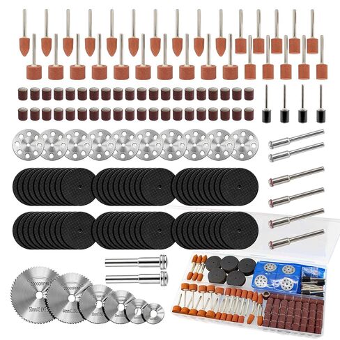 148Pcs Sanding Drums & Cutting Wheel Set for Dremel Rotary Tools Dremel Tool Accessories Kits for Wood Metal Plastic Cutting Rust Removal Polishing Smoothing Sharpening in Kuwait