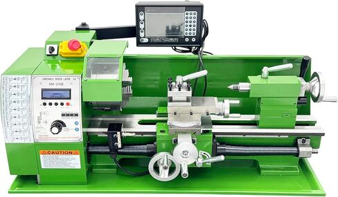 8"x16" Metal Lathe 1100W with Digital Readout, 50-2500rpm Variable Speed, 0.01mm Auto Feed 110V in Kuwait
