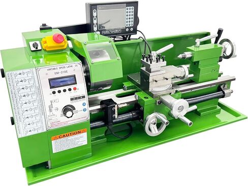8"x16" Metal Lathe 1100W with Digital Readout, 50-2500rpm Variable Speed, 0.01mm Auto Feed 110V in Kuwait
