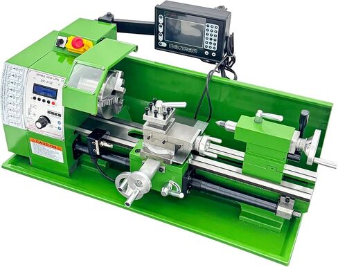 8"x16" Metal Lathe 1100W with Digital Readout, 50-2500rpm Variable Speed, 0.01mm Auto Feed 110V in Kuwait